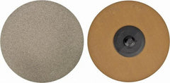 PFERD - 3" Disc Diam, 120 Grit, Diamond Quick Change Disc - Type R Attaching System, Coated, Brown, Medium Grade, 6,300 RPM, D126 Series - Apex Tool & Supply