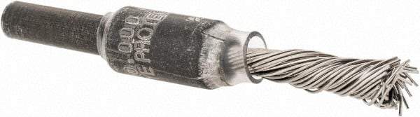 PFERD - 1/4" Brush Diam, Knotted, End Brush - 1/4" Diam Shank, 20,000 Max RPM - Apex Tool & Supply