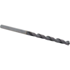 Guhring - 3.4mm 118° Solid Carbide Jobber Drill - FIREX Finish, Right Hand Cut, Spiral Flute, Straight Shank, 70mm OAL, Faceted Point - Apex Tool & Supply
