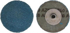 Tru-Maxx - 2" Disc Diam, 60 Grit, Zirconia Alumina Quick Change Disc - Type S Attaching System, Coated, Blue, Medium Grade - Apex Tool & Supply
