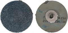 Tru-Maxx - 3" Disc Diam, 24 Grit, Zirconia Alumina Quick Change Disc - Type S Attaching System, Coated, Blue, Very Coarse Grade - Apex Tool & Supply