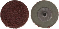 Tru-Maxx - 2" Disc Diam, 24 Grit, Aluminum Oxide Quick Change Disc - Type S Attaching System, Coated, Maroon, Very Coarse Grade - Apex Tool & Supply