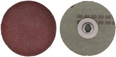 Tru-Maxx - 3" Disc Diam, 80 Grit, Aluminum Oxide Quick Change Disc - Type S Attaching System, Coated, Maroon, Medium Fine Grade - Apex Tool & Supply