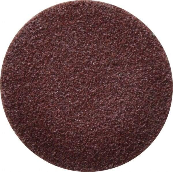 Tru-Maxx - 2" Disc Diam, 60 Grit, Aluminum Oxide Quick Change Disc - Type S Attaching System, Coated, Maroon, Medium Grade - Apex Tool & Supply