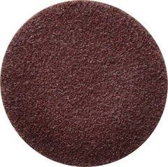 Tru-Maxx - 2" Disc Diam, 60 Grit, Aluminum Oxide Quick Change Disc - Type S Attaching System, Coated, Maroon, Medium Grade - Apex Tool & Supply