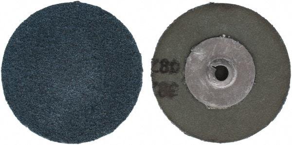 Tru-Maxx - 2" Disc Diam, 80 Grit, Zirconia Alumina Quick Change Disc - Type S Attaching System, Coated, Blue, Medium Fine Grade - Apex Tool & Supply