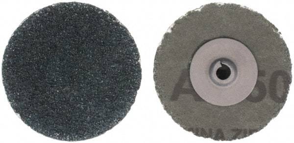 Tru-Maxx - 2" Disc Diam, 50 Grit, Zirconia Alumina Quick Change Disc - Type S Attaching System, Coated, Blue, Coarse Grade - Apex Tool & Supply