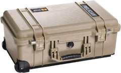 Pelican Products, Inc. - 13-13/16" Wide x 9" High, Clamshell Hard Case - Tan, Plastic - Apex Tool & Supply