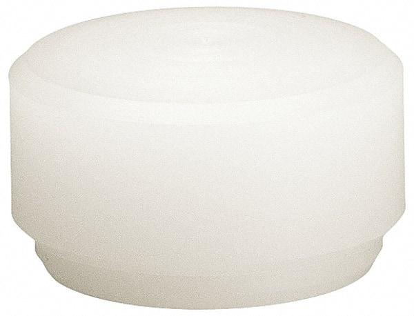 HALDER - 63/64" Face Diam, Grade Hard, White Dead Blow Hammer Tip - Nylon - Apex Tool & Supply