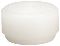 HALDER - 1-3/16" Face Diam, Grade Hard, White Dead Blow Hammer Tip - Nylon - Apex Tool & Supply