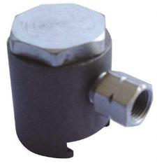 PRO-LUBE - 7,500 Operating psi, 7/8" Long, 1/8 Thread, Grease Gun Button-Head Coupler - NPT Thread - Apex Tool & Supply