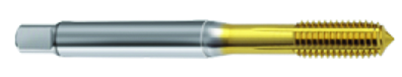 M8 x 1.25 Dia. - 6HX - 5 FL - Cobalt Semi-Bott Tap-TiN FORM-C DIN 371 - Apex Tool & Supply