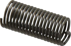 Recoil - 1/4-28 UNF, 3/4" OAL, Free Running Helical Insert - 17-5/8 Free Coils, Tanged, Stainless Steel, Bright Finish, 3D Insert Length - Apex Tool & Supply