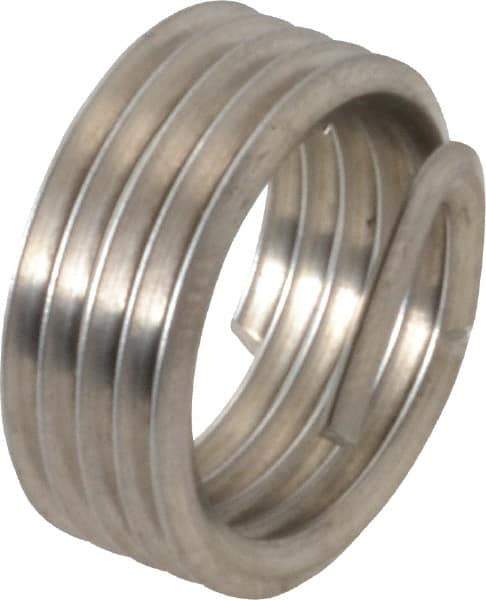 Recoil - 1/4-18 NPT, 0.394" OAL, Free Running Helical Insert - 5 Free Coils, Tanged, Stainless Steel, 1-1/2D Insert Length - Apex Tool & Supply