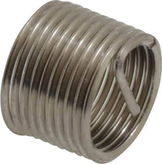 Recoil - M10x1.00 Metric Fine, 1/2" OAL, Free Running Helical Insert - 9-1/2 Free Coils, Tanged, Stainless Steel - Apex Tool & Supply