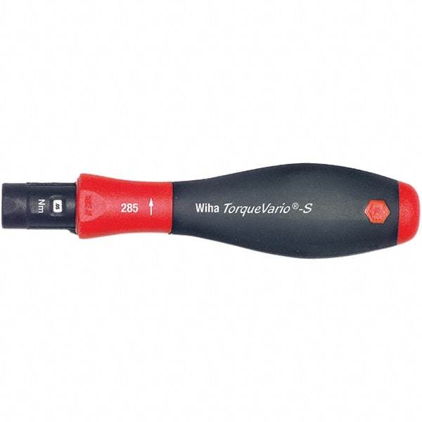 Wiha - 1 Piece, 0.4 to 1 N/m, Adjustable Torque Limiting Screwdriver - 1/4" Drive - Apex Tool & Supply