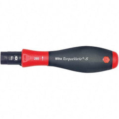 Wiha - 1 Piece, 0.4 to 1 N/m, Adjustable Torque Limiting Screwdriver - 1/4" Drive - Apex Tool & Supply
