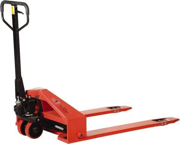 Vestil - 2,200 Lb Capacity, 3.38" Lift Industrial Pallet Truck - 1-1/2" Min Lift Height, 44" Fork Length x 6-1/2" Fork Width, 33" Overall Width - Apex Tool & Supply