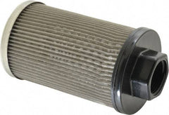 Flow Ezy Filters - 60 Mesh, 38 LPM, 10 GPM, 3.2" Diam, Female Suction Strainer without Bypass - 1 Port NPT, 5.8" Long - Apex Tool & Supply