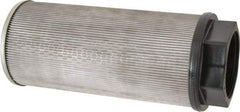 Flow Ezy Filters - 100 Mesh, 378 LPM, 100 GPM, 5.2" Diam, Female Suction Strainer without Bypass - 3 Port NPT, 12-1/2" Long - Apex Tool & Supply