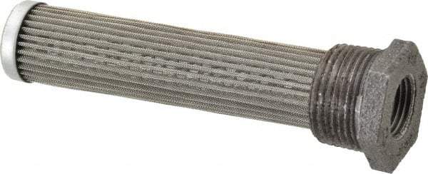 Flow Ezy Filters - 60 Mesh, 19 LPM, 5 GPM, 1" Diam, Male/Female Tank Mounted Strainer - 1 x 1/2 Port NPT, 5.4" Long - Apex Tool & Supply