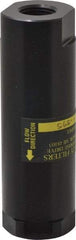 Flow Ezy Filters - 1/2 NPT Thread, 595 Micron, 1.6" Outside Diam, 4.9" Long, Stainless Steel Wire Cloth Media, Filter Assembly - Anodized Aluminum - Apex Tool & Supply