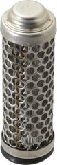 Flow Ezy Filters - 149 Micron, 1" Outside Diam, 3.4" Long, Stainless Steel Wire Cloth Media, Filter Element - 0.6" Inside Diam, Stainless Steel - Apex Tool & Supply
