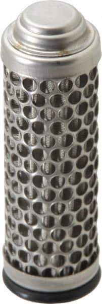 Flow Ezy Filters - 40 Micron, 1" Outside Diam, 3.4" Long, Stainless Steel Wire Cloth Media, Filter Element - 0.6" Inside Diam, Stainless Steel - Apex Tool & Supply