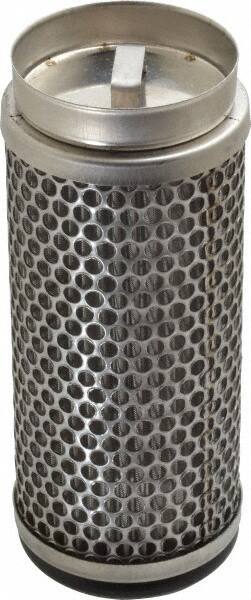 Flow Ezy Filters - 149 Micron, 2.1" Outside Diam, 5" Long, Stainless Steel Wire Cloth Media, Filter Element - 1.4" Inside Diam, Stainless Steel - Apex Tool & Supply