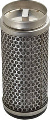 Flow Ezy Filters - 149 Micron, 2.1" Outside Diam, 5" Long, Stainless Steel Wire Cloth Media, Filter Element - 1.4" Inside Diam, Stainless Steel - Apex Tool & Supply