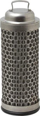Flow Ezy Filters - 74 Micron, 1.6" Outside Diam, 4-1/2" Long, Stainless Steel Wire Cloth Media, Filter Element - 1.1" Inside Diam, Stainless Steel - Apex Tool & Supply