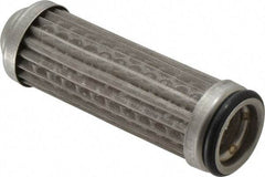 Flow Ezy Filters - 149 Micron, 1" Outside Diam, 3.4" Long, Stainless Steel Wire Cloth Media, Filter Element - 0.6" Inside Diam, Anodized Aluminum - Apex Tool & Supply