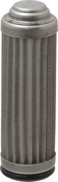 Flow Ezy Filters - 74 Micron, 1" Outside Diam, 3.4" Long, Stainless Steel Wire Cloth Media, Filter Element - 0.6" Inside Diam, Anodized Aluminum - Apex Tool & Supply