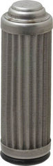 Flow Ezy Filters - 74 Micron, 1" Outside Diam, 3.4" Long, Stainless Steel Wire Cloth Media, Filter Element - 0.6" Inside Diam, Anodized Aluminum - Apex Tool & Supply