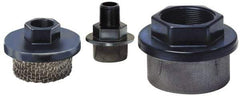 Flow Ezy Filters - 30 Mesh, 46 LPM, 12 GPM, 3" Diam, Male Pipe Mounted Suction Screen Strainer - 1 Port NPT, 2-1/2" Long - Apex Tool & Supply