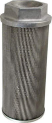 Flow Ezy Filters - 60 Mesh, 378 LPM, 100 GPM, 5.4" Diam, Female Suction Strainer without Bypass - 3 Port NPT, 12-1/2" Long - Apex Tool & Supply