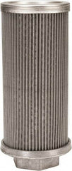 Flow Ezy Filters - 60 Mesh, 76 LPM, 20 GPM, 3.3" Diam, Female Suction Strainer without Bypass - 1-1/4 Port NPT, 7.4" Long - Apex Tool & Supply