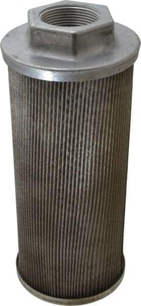 Flow Ezy Filters - 60 Mesh, 114 LPM, 30 GPM, 4.3" Diam, Female Suction Strainer without Bypass - 1-1/2 Port NPT, 9.8" Long - Apex Tool & Supply