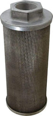 Flow Ezy Filters - 60 Mesh, 114 LPM, 30 GPM, 4.3" Diam, Female Suction Strainer without Bypass - 1-1/2 Port NPT, 9.8" Long - Apex Tool & Supply