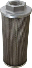 Flow Ezy Filters - 60 Mesh, 189 LPM, 50 GPM, 4.3" Diam, Female Suction Strainer without Bypass - 1-1/2 Port NPT, 9.8" Long - Apex Tool & Supply