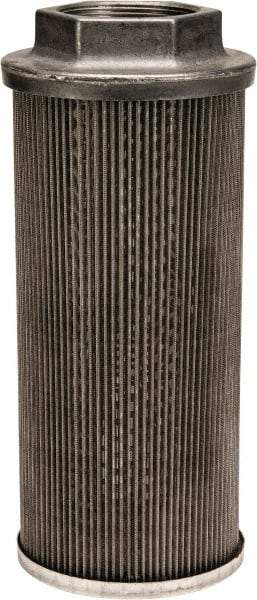 Flow Ezy Filters - 60 Mesh, 189 LPM, 50 GPM, 4.3" Diam, Female Suction Strainer without Bypass - 2 Port NPT, 9.8" Long - Apex Tool & Supply