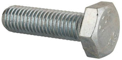 Value Collection - M10x1.50mm Metric Coarse, 35mm Length Under Head Hex Head Cap Screw - Fully Threaded, Grade 10.9 Steel, Zinc-Plated Finish, 17mm Hex - Apex Tool & Supply