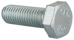 Value Collection - M12x1.75mm Metric Coarse, 35mm Length Under Head Hex Head Cap Screw - Fully Threaded, Grade 10.9 Steel, Zinc-Plated Finish, 19mm Hex - Apex Tool & Supply
