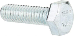 Value Collection - M6x1.00mm Metric Coarse, 20mm Length Under Head Hex Head Cap Screw - Fully Threaded, Grade 10.9 Steel, Zinc-Plated Finish, 10mm Hex - Apex Tool & Supply