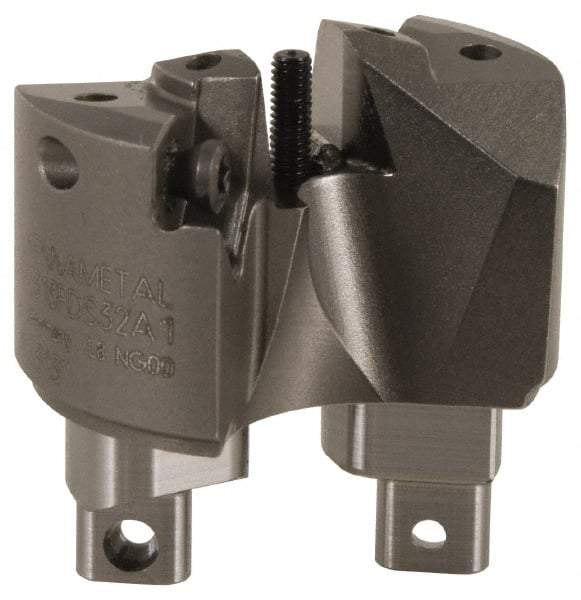 Kennametal - Series KSEM Plus, Head Connection FDS50, 51mm Max Diam Pilot Insert Drill Head - 24mm Pilot Drill Diam, 2 Nonpilot Inserts, 30mm Head Length - Apex Tool & Supply