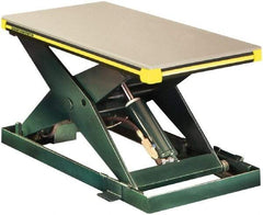 Southworth - 2,000 Lb Capacity Hydraulic Scissor Lift Table - 6-3/4" to 42-3/4" Lift Height, 48" Platform Length x 48" Platform Width - Apex Tool & Supply