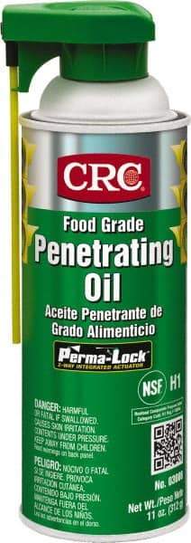 CRC - 16 oz Aerosol Nondrying Film Penetrant - Clear, 32°F to 300°F, Food Grade - Apex Tool & Supply