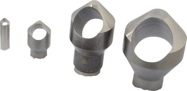 M.A. Ford - 4 Piece, 3/16 to 1-1/8" Head Diam, 82° Included Angle, Single End Countersink Set - Apex Tool & Supply
