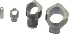 M.A. Ford - 4 Piece, 3/16 to 1-1/8" Head Diam, 82° Included Angle, Single End Countersink Set - Apex Tool & Supply