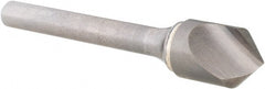 SGS - 1/2" Head Diam, 1/4" Shank Diam, 1 Flute 90° Solid Carbide Countersink - Apex Tool & Supply